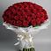 Букет 101 Красная роза Блэк Мэджик в Синегорье