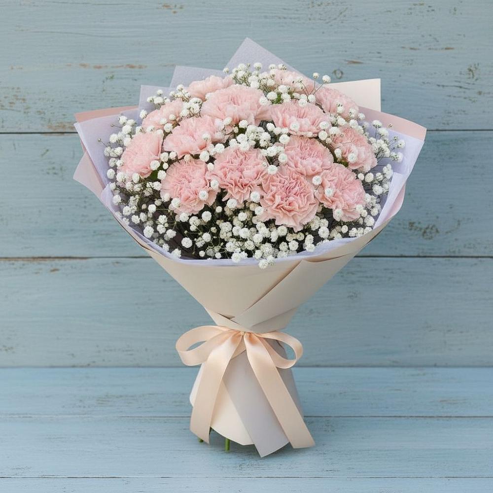 Букет цветов из: Гвоздики в Синегорье