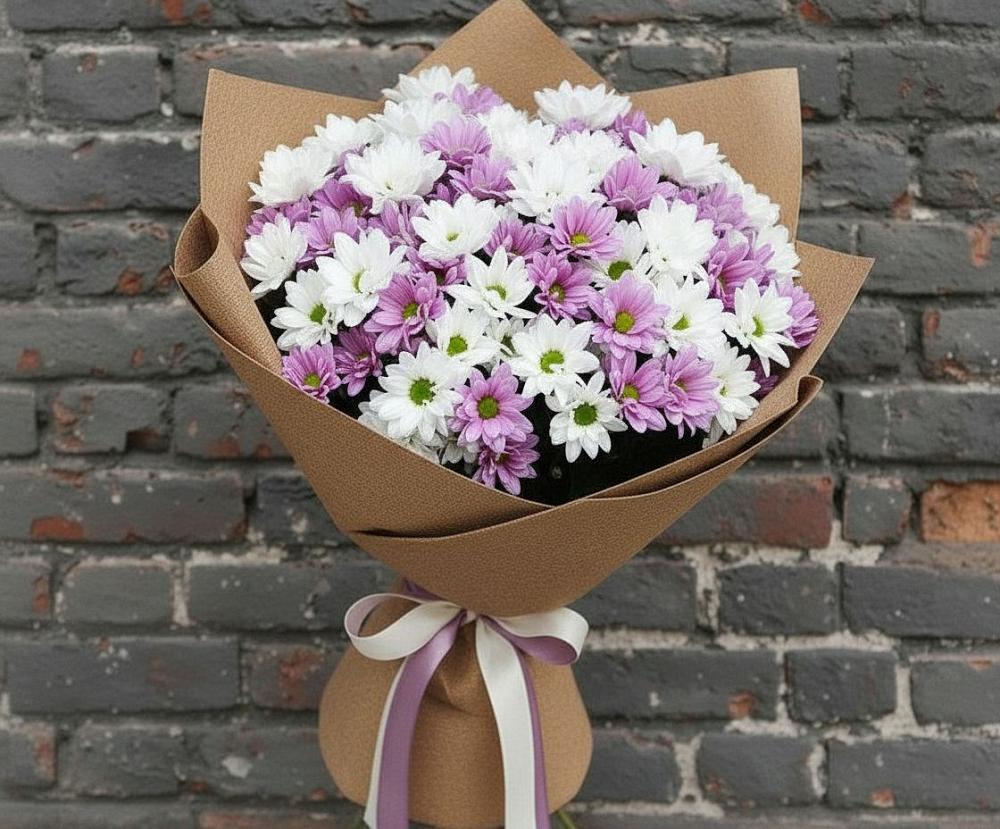 Букет цветов из: Хризантемы в Синегорье