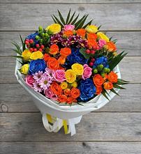 Букет цветов из:  Розы и Хризантемы в Синегорье