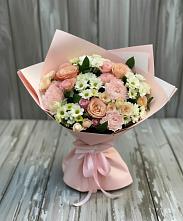 Букет цветов из:  Гвоздики, Розы и Хризантемы #REPLACE_PRED# Синегорье