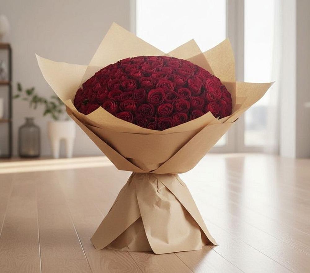 Букет 101 Красная роза в Синегорье