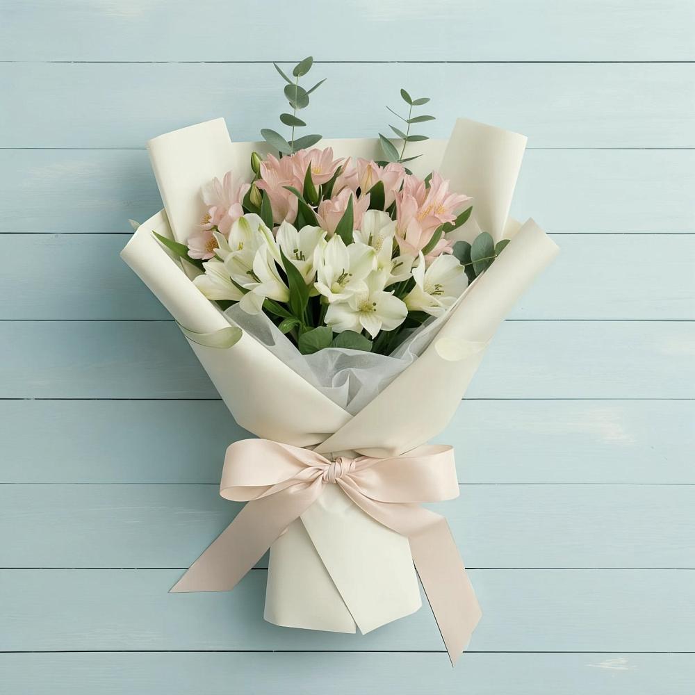 Букет цветов из: Альстромерии в Синегорье