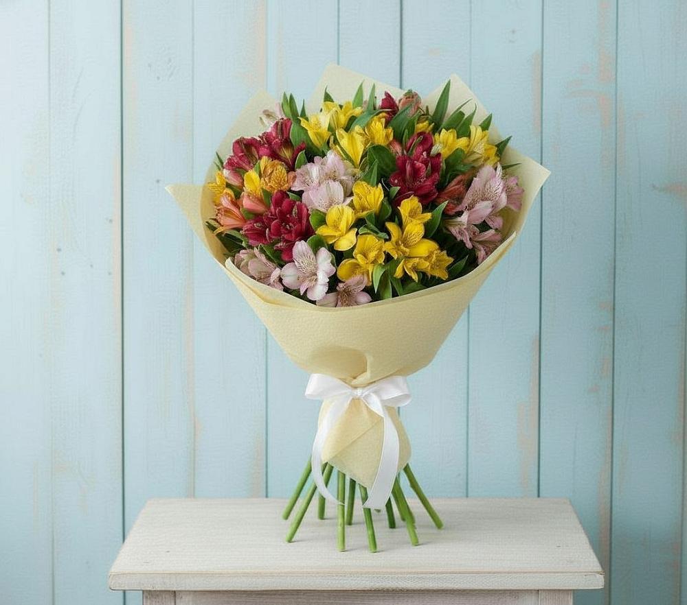 Букет цветов из: Альстромерии в Синегорье
