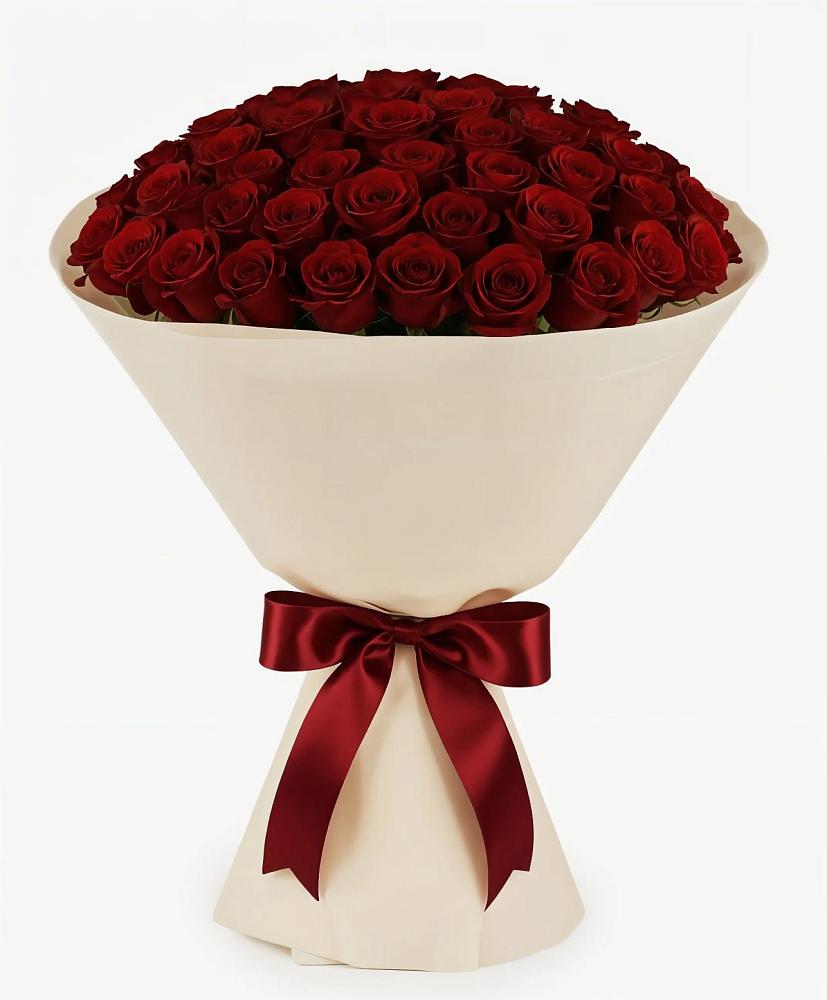 Букет 101 Бордовая роза Блэк Бакарра в Синегорье