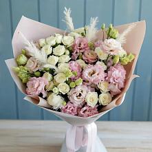 Букет цветов из:  Альстромерии и Розы в Синегорье