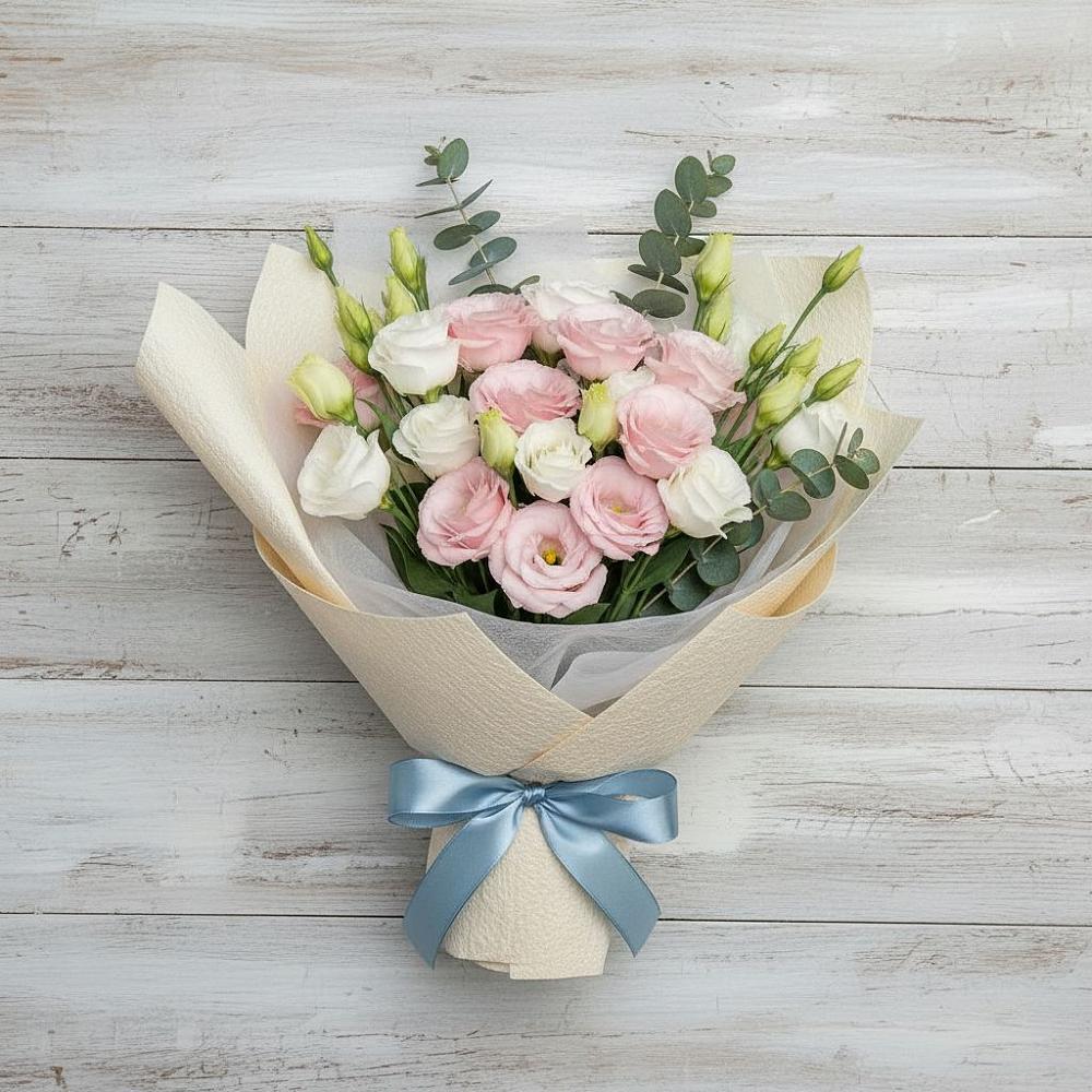 Букет цветов из: Лизиантусы в Синегорье